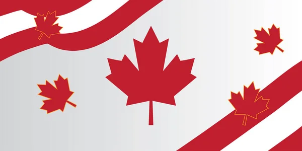 Kanada Dzień Tematyczne Tło Projektowania — Wektor stockowy