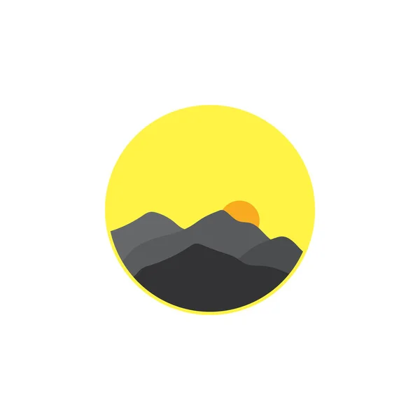 Vektorillustration Des Berges Abstrakter Hintergrund Für Ihr Design — Stockvektor