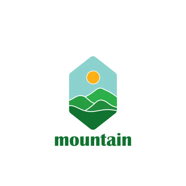 Krajobraz Górski Górami Lasem — Wektor stockowy