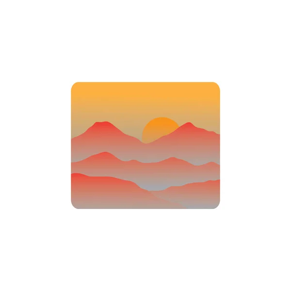 Логотип Горы Природы Ландшафта — стоковый вектор