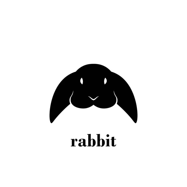 Tavşan Logo Vektör Çizimi Tasarımı — Stok Vektör