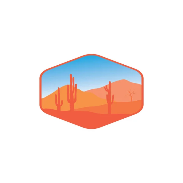 Vektor Illustration Icon Element Hintergrund Wüste Illustration — Stockvektor