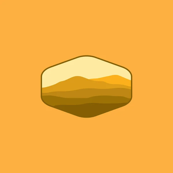 Vektor Illustration Icon Element Hintergrund Wüste Illustration — Stockvektor