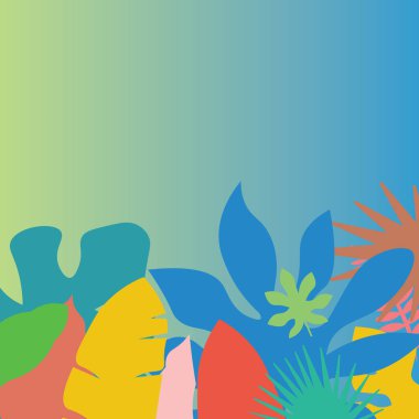 Yaz temalı arkaplan tasarımı