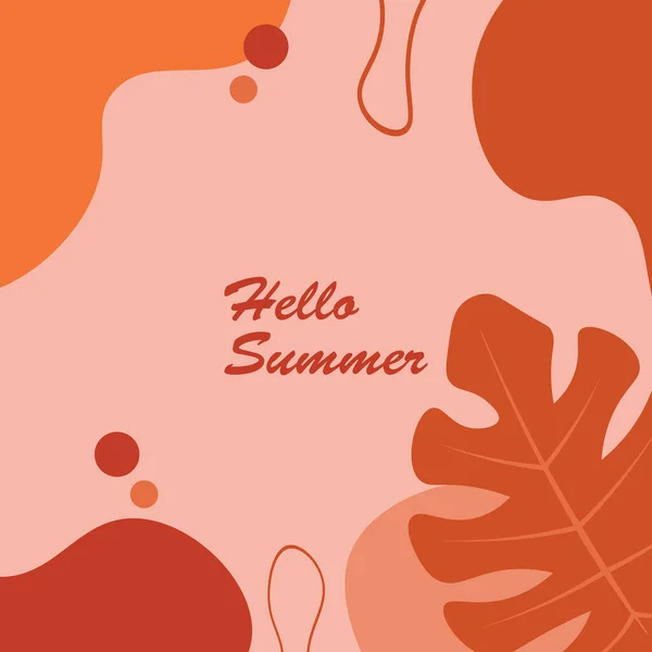 Background Design Summer Theme — Stock Vector