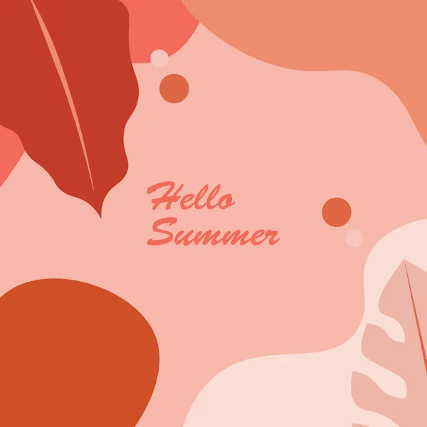 Background Design Summer Theme — Stock Vector
