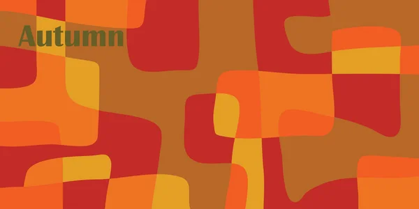 Abstraktes Hintergrunddesign Mit Herbstmotiv — Stockvektor