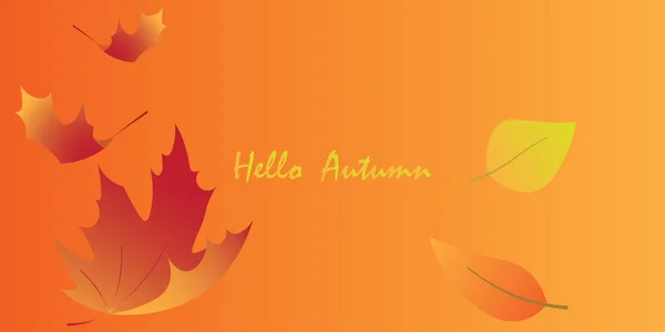 Hintergrundgestaltung Mit Herbstmotiv — Stockvektor