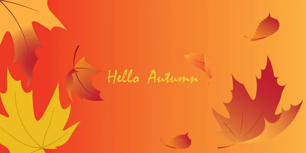 Background Design Autumn Theme — Stock Vector