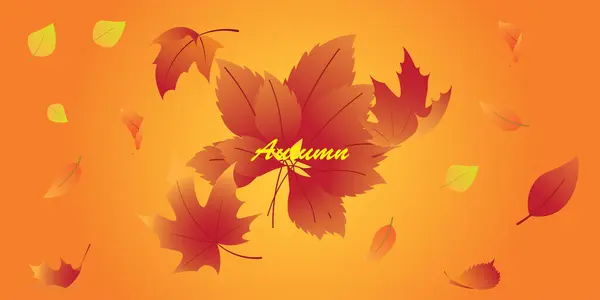Hintergrundgestaltung Mit Herbstmotiv — Stockvektor