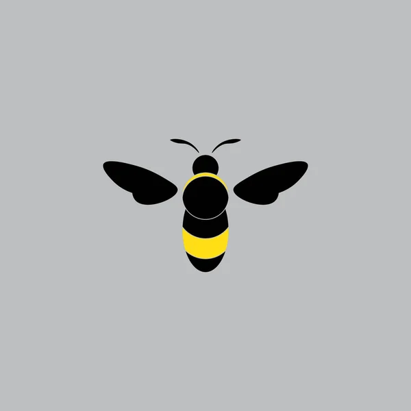 Bee Logo Icon Design Template Vector Illustration — Stock Vector
