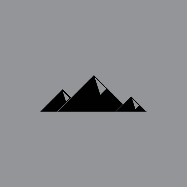 Εικονογράφηση Φορέα Εικονίδιο Βουνά — Διανυσματικό Αρχείο
