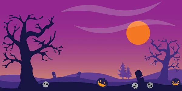 Happy Halloween Scary Party Halloween Background Vector Illustration — Stock Vector