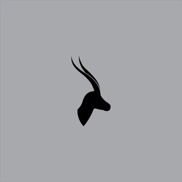 Geyik Logo Vektör Çizimi Tasarımı — Stok Vektör