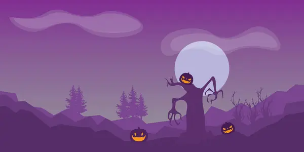 Vector Achtergrond Ontwerp Met Halloween Thema — Stockvector
