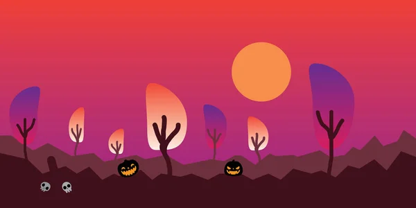 Vektor Bakgrunnsdesign Med Halloween Tema – stockvektor