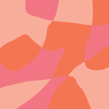 Dalgalı çizgiler, çizgiler ve geometrik desenli soyut vektör arkaplanı, dijital duvar kağıdı tasarımı.