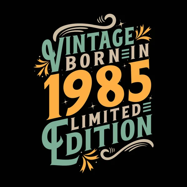 Vintage Born 1995 Born Vintage 1995 Születésnapi Ünnep — Stock Vector