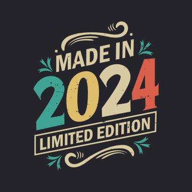 2024 yapımı Limited Edition, Vintage Birthday Alıntı 2024 Design