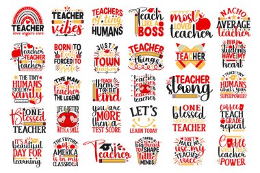 Öğretmenler Günü Tişört Tasarım Paketi. Vektör Öğretmen Tişörtü Tasarımı, Öğretmenler Günü Tişörtü, Öğretmen Tişört Tasarımı Koleksiyonu, Öğretmenler Günü svg Tasarımı