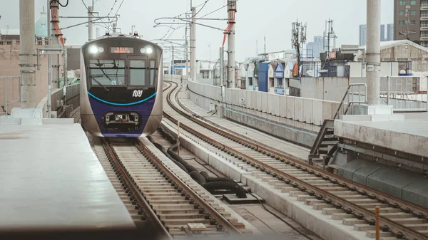 CIRCA MONTH YEAR: Mass Rapid Transit is the new transportation in Jakarta since 2019.