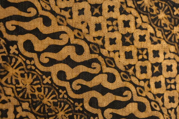Vibrant Assortment Fabric Textures Patterns Batik Indonesia Technique Wax Resist — Stock Photo, Image