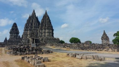 Yogyakarta Indon 'daki Prambanan ya da Prambanan harabeleri