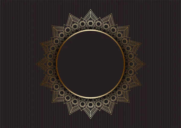 Abstrakter Hintergrund Mit Einem Luxuriösen Gold Mandala Design — Stockvektor