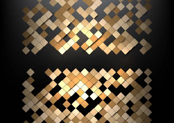 Abstrakter Hintergrund Mit Geometrischen Quadraten — Stockvektor