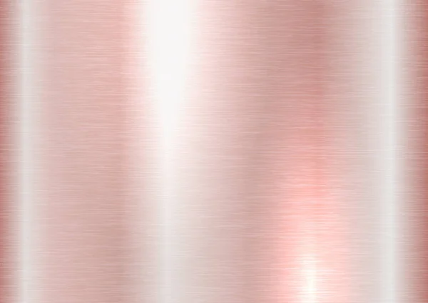 Textura Metal Cepillado Color Oro Rosa — Vector de stock
