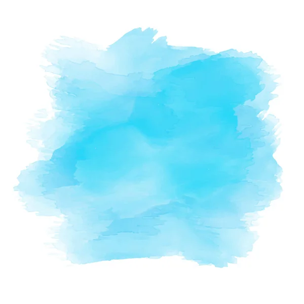 Detaillierte Aquarell Textur Hintergrund Blautönen — Stockvektor