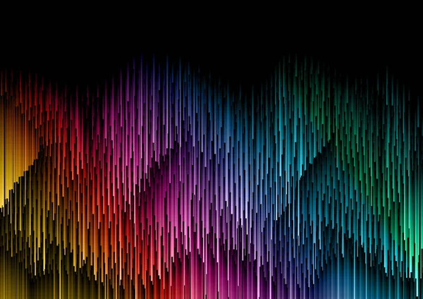 Abstraktes Design Hintergrund Mit Regenbogenlinien Design — Stockvektor