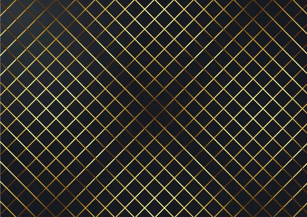 Fondo Patrón Elegante Con Diseño Metálico Dorado Negro — Archivo Imágenes Vectoriales
