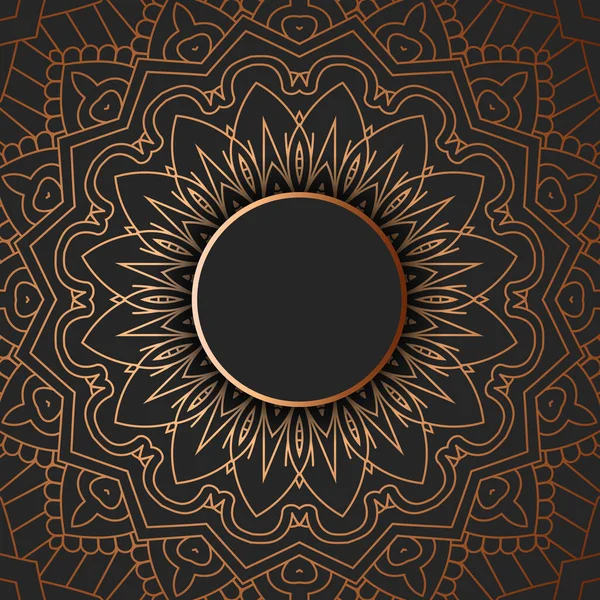 Abstracte Achtergrond Met Een Decoratieve Mandala Ontwerp — Stockvector