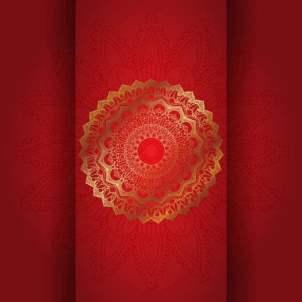 Fondo Elegante Con Diseño Decorativo Mandala — Archivo Imágenes Vectoriales