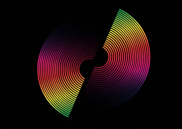 概要虹色のコーポレートアイデンティティデザイン — ストックベクタ