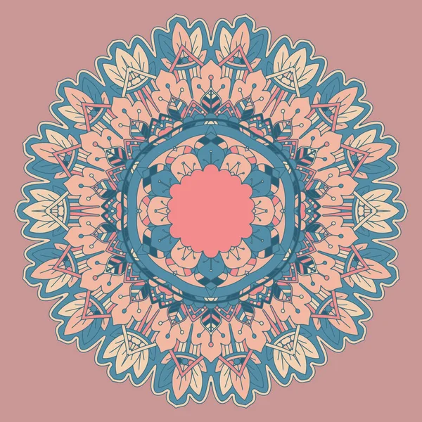 Fond Décoratif Avec Design Mandala Coloré — Image vectorielle