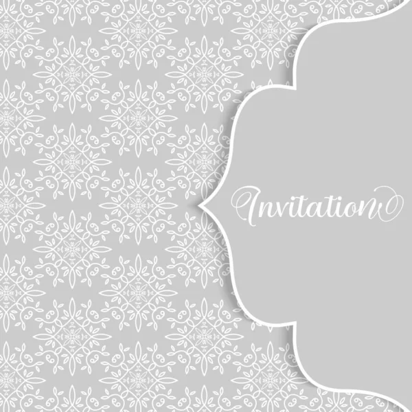 Elegantní Dekorativní Vzor Pozadí Ideální Pro Pozvánky — Stockový vektor