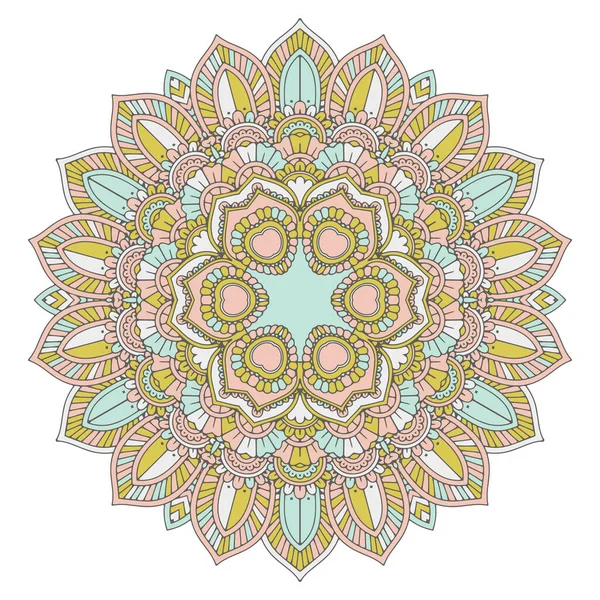 Fondo Decorativo Con Elegante Diseño Mandala — Vector de stock