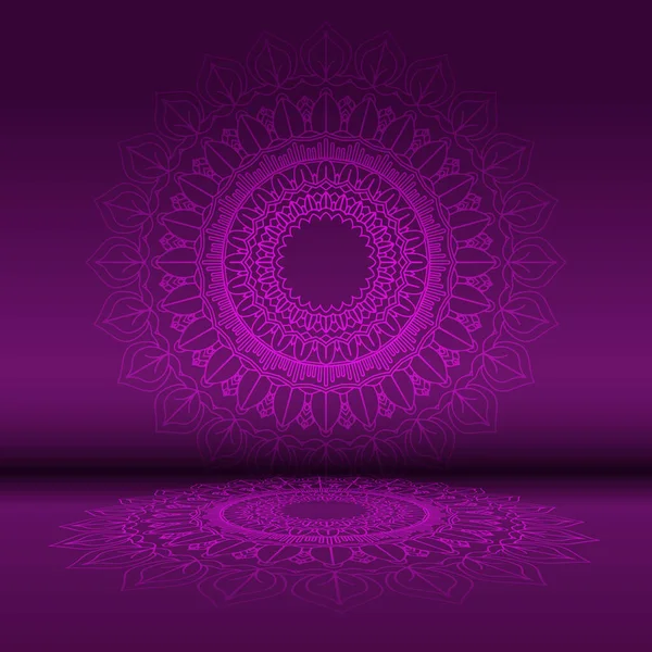 Abstracte Achtergrond Met Een Decoratieve Mandala Ontwerp — Stockvector