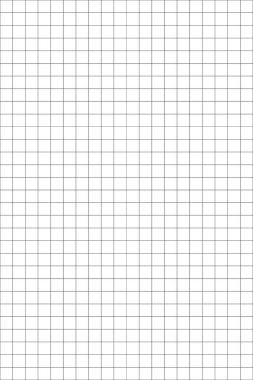 Grid print background. Checkered sheet template for school or college notebook, math education, office work, memos, drafting, plotting, engineering or architecting. Vector graphic illustration