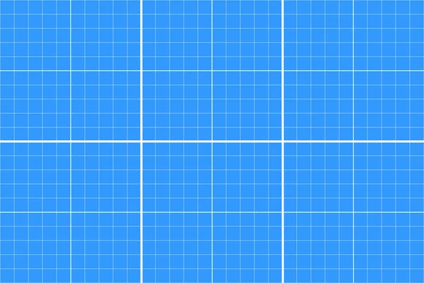 Blueprint Grid Background Checkered Blank Template Cutting Mat Office Work — Stock vektor