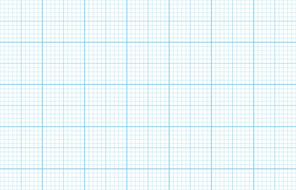 Blue Grid Paper Pattern Checkered Sheet Template Notebook Page School — Stock vektor