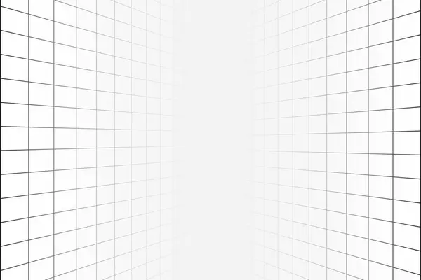 Two Vertical Infinity Perspective Grids Tile Wall Texture Checkered Plane — Stock vektor