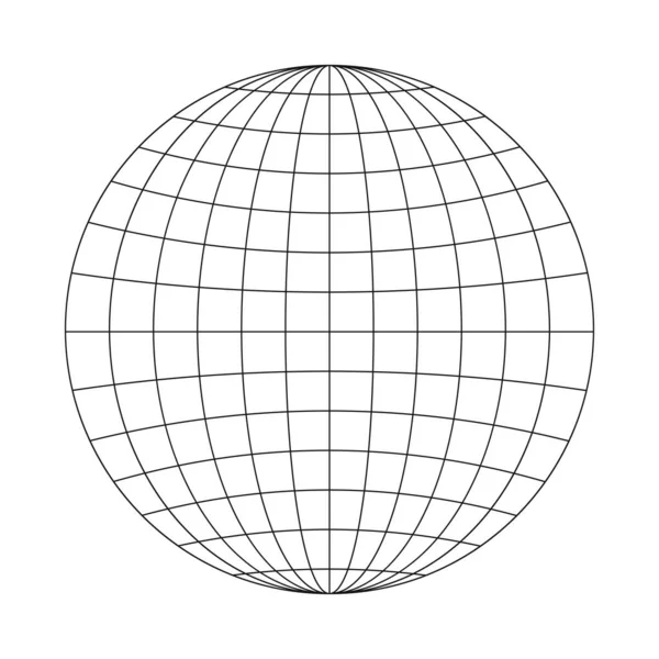 Globe图标 地球行星球体的标志 全球社会问题的象征 人们的联系 互联网 世界各地的传递都被白色背景隔离 矢量图形说明 — 图库矢量图片