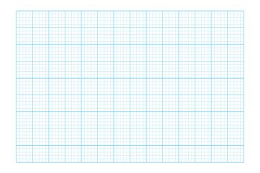 Not defteri sayfasının mavi çizgili dokusu. Matematik eğitimi, ofis işleri, notlar, çizimler, çizimler, mühendislik ya da mimari ölçümler için işaretlenmiş şablon. Vektör illüstrasyonu