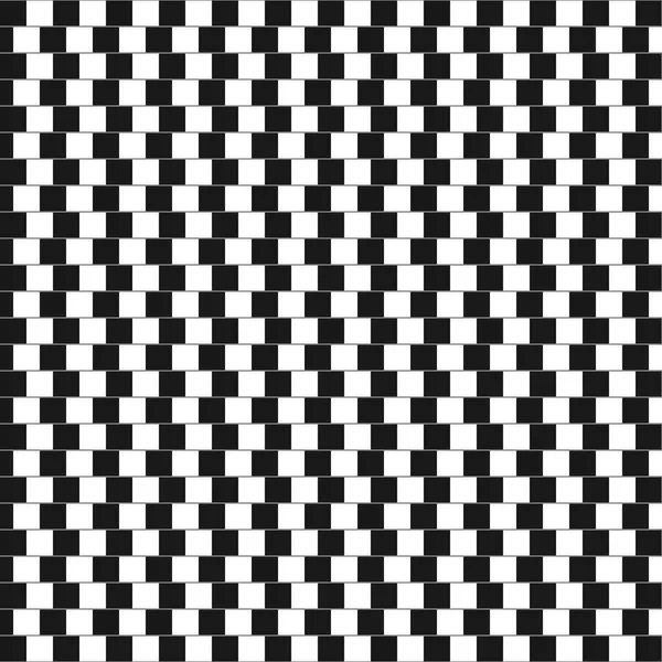 Horizontale Parallellinien Mit Schwarzen Und Weißen Quadraten Verschoben Optische Täuschung — Stockvektor