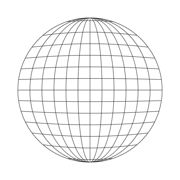 Globe图标 地球行星球体的标志 全球社会问题的象征 人们的联系 遍布全球的传递 矢量图形说明 — 图库矢量图片