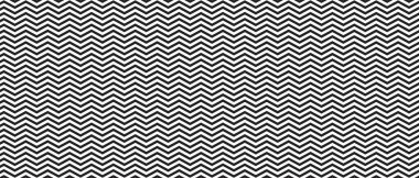 Yatay zikzak çizgileri arkaplanı. Siyah ve beyaz zig zag deseni. Paralel çizgili şerit dokusu. Asgari grafik baskı. Vektör düz resimleme.