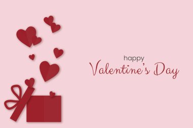 Valentine's day background. Red hearts